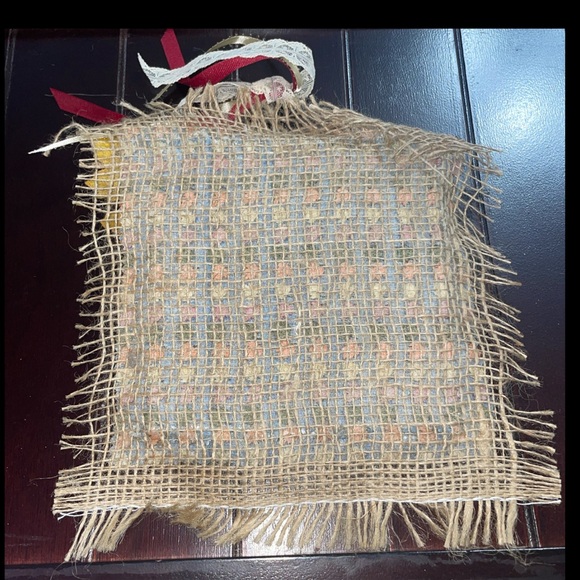 Handmade✨Fall Burlap Tile “Happy Harvest Time” Wall Decor - Picture 2 of 2